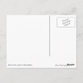 Überseebad Bora Bora weiße Postkarte (Rückseite)