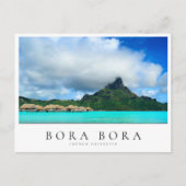 Überseegebiet und Insel Bora Bora, Polynesien Postkarte (Vorderseite)