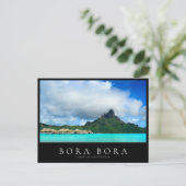 Überseegebiet und Insel Bora Bora, Polynesien Postkarte (Stehend Vorderseite)