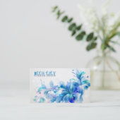 Überseeische Lilien-Visitenkarte Visitenkarte (Stehend Vorderseite)