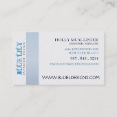 Überseeische Lilien-Visitenkarte Visitenkarte (Rückseite)