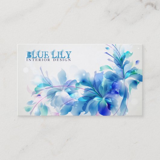 Überseeische Lilien-Visitenkarte Visitenkarte (Vorderseite)