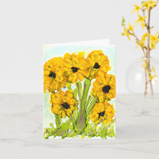 Übersehen Karte (Gelbe Blume)