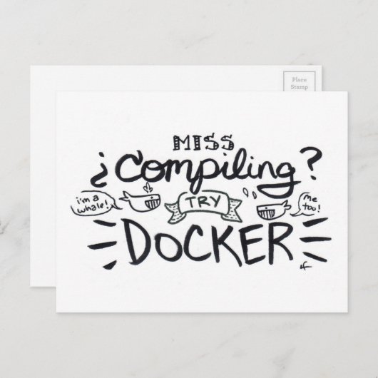 übersehen? postkarte (Vorne/Hinten)