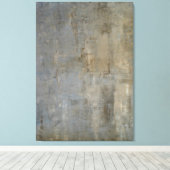 'Übersehene' neutrale Abstrakte Kunst Leinwanddruck (Insitu (Holzboden))