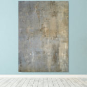 'Übersehene' neutrale Abstrakte Kunst Leinwanddruck (Insitu (Holzboden))