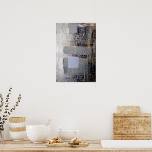 Übersehenes Abstrakt 6 Poster (Küche)