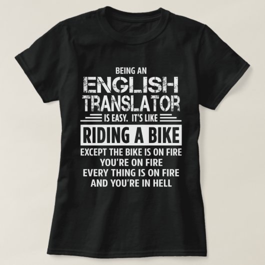 Übersetzer für Englisch T-Shirt (Design vorne)