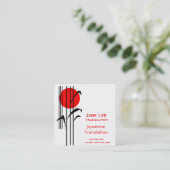 Übersetzer für Japanisch Quadratische Visitenkarte (Stehend Vorderseite)