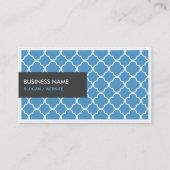 Übersetzer - Modern Blue Quatrefolie Visitenkarte (Rückseite)
