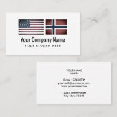 Übersetzerdienst für Englisch Visitenkarte (Vorne/Hinten)