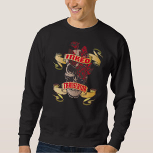 Übersetzerinnen Skull & Rote Rosen Tattoo Sweatshirt