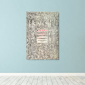 Übersetzung des Großen Englischen auf der Titelsei Leinwanddruck (Insitu (Holzboden))