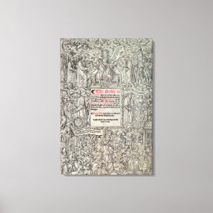 Übersetzung des Großen Englischen auf der Titelsei Leinwanddruck