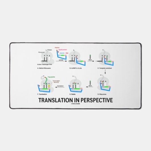 Übersetzung in perspektivem tRNA-Biologie-Protein Schreibtischunterlage (Vorderseite)