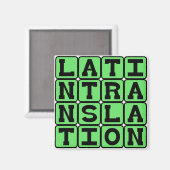 Übersetzung ins Lateinische Magnet (Vorderseite/Rückseite)