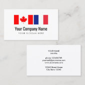 Übersetzung Kanadischer Englisch Französisch Übers Visitenkarte (Vorne/Hinten)