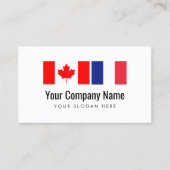 Übersetzung Kanadischer Englisch Französisch Übers Visitenkarte (Vorderseite)