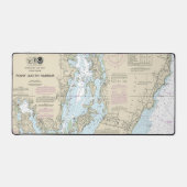 Übersicht 13219 über den Hafen von Point Judith Schreibtischunterlage (Vorderseite)