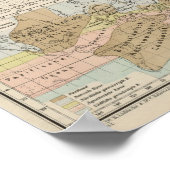 Ubersicht der Erde - Überblick über die Erdkarte Poster (Ecke)