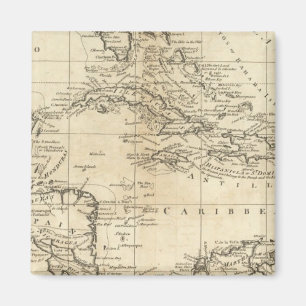 Übersicht der Westindien 2 Magnet