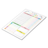 Übersicht Notepad für Kinder mit Belohnungs-Editor Notizblock (angewinkelt)