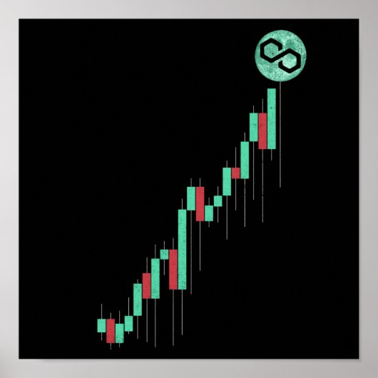 Übersicht Polygon Matic Coin Trading Crypto HODL Poster (Vorne)