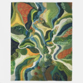 Übersicht über abstrakte Design-Luftoberflächen Fleecedecke (Vorderseite)