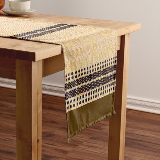 Übersicht über aktuelle geometrische Blockschaltfl Kurzer Tischläufer (Beispiel)