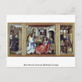 Übersicht über Altar Merode von Robert Campin Postkarte (Vorderseite)