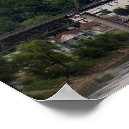 Übersicht über Atchison, Kansas Poster (Ecke)