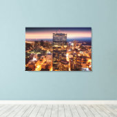 Übersicht über Boston nachts Leinwanddruck (Insitu (Holzboden))