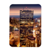 Übersicht über Boston nachts Magnet (Vertikal)