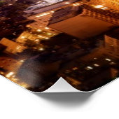 Übersicht über Boston nachts Poster (Ecke)