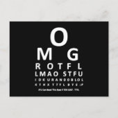 Übersicht über das Auge des Textes Postkarte (Vorderseite)