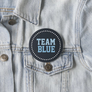 Übersicht über das Baby-Gender-Team Blue Chalkboar Button