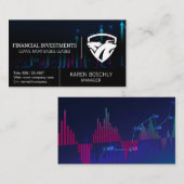 Übersicht über das Bear Bull-Logo des Börsenkurses Visitenkarte (Vorne/Hinten)