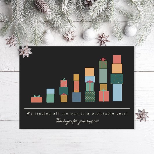 Übersicht über das Geschäftsjahr Feiertagskarte