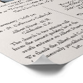 Übersicht über das Hochzeitsprogramm Poster (Ecke)