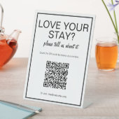 Übersicht über das moderne grundlegende White QR C Sockelschild (In Situ)