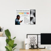 Übersicht über das Text Neck Pain Syndrome Poster (Heimbüro)
