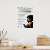 Übersicht über das Text Neck Pain Syndrome Poster (Küche)