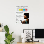 Übersicht über das Text Neck Pain Syndrome Poster (Heimbüro)