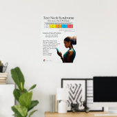 Übersicht über das Text Neck Pain Syndrome Poster (Heimbüro)