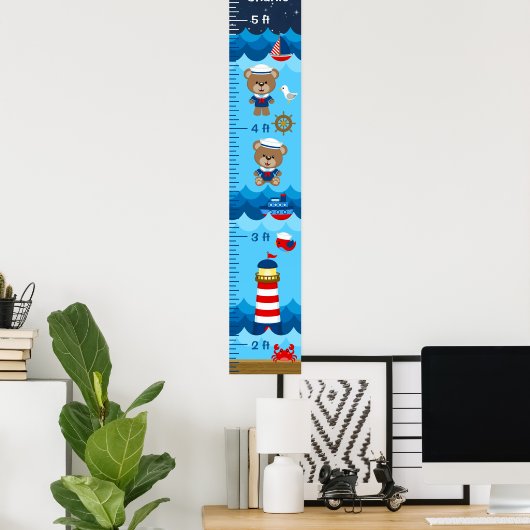 Übersicht über das Wachstum des nautischen Bären i Poster (Heimbüro)