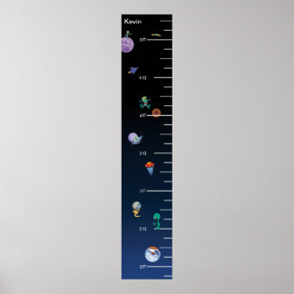 Übersicht über das Wachstum im Weltraum Poster