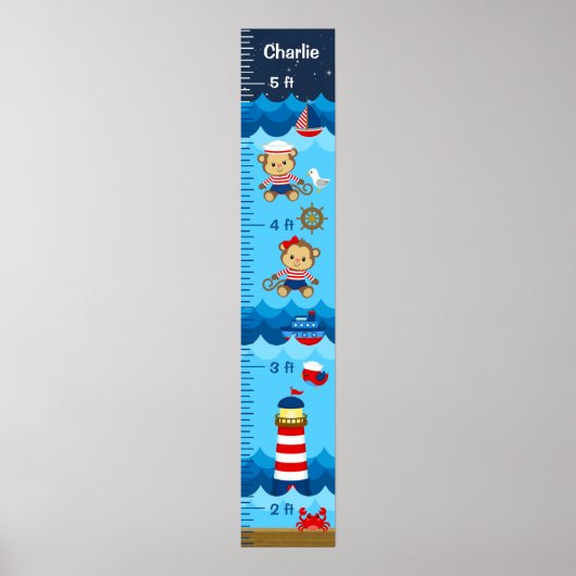 Übersicht über das Wachstum von Affen in Rot und M Poster (Vorne)