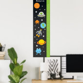 Übersicht über das Wachstum von Kindern im Weltrau Poster (Heimbüro)