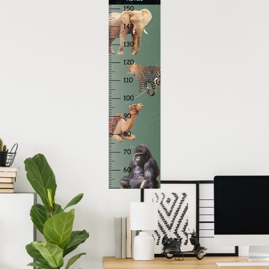 Übersicht über das Wildtierwachstum Poster (Heimbüro)