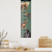 Übersicht über das Wildtierwachstum Poster (Küche)